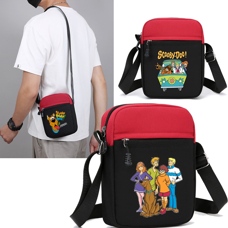 Women'S Bags Cross Body - スクービードゥー クロスボディバッグ 女性用 漫画アニメパターンプリントショルダーバッグ ユニセックス アウトドアファッションハンドバッグ