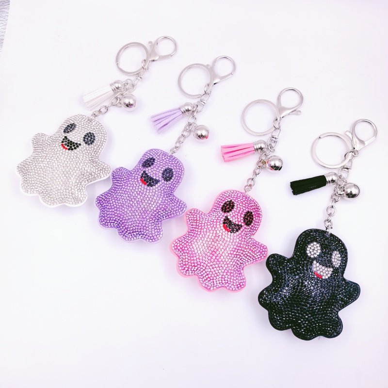 Women Bags Price - クラシックなラインストーンの死神キーホルダー、ハロウィンパーティー、子供向けギフト、女性用バッグチャーム、装飾品、卸売価格