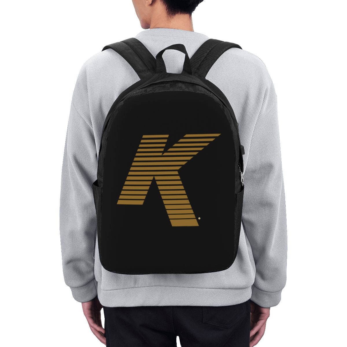 Women Bags Laptop - ジルジャン K ロゴバックパック旅行ノートブックバッグコンピュータ大学生スクールバッグラップトップショルダーバッグ男性女性用