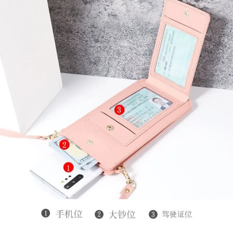 Women'S Bags Cross Body - クロスボディ携帯電話バッグ女性女の子用ユニバーサル携帯電話オーガナイザーポーチタッチスクリーン携帯ケースショルダーバッグPUレザー