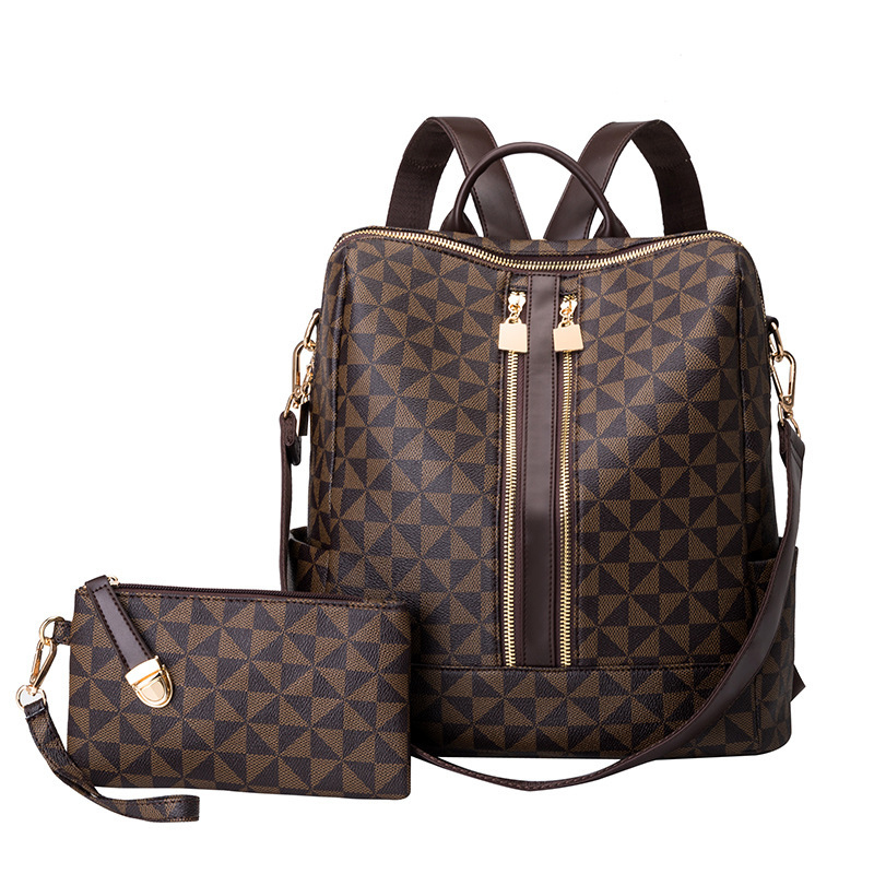 Women'S Bags Cross Body - バックパックとハンドバッグの2点セット、女性用、防水ダブルショルダークロスボディバッグ、女性用トラベルセンドコ