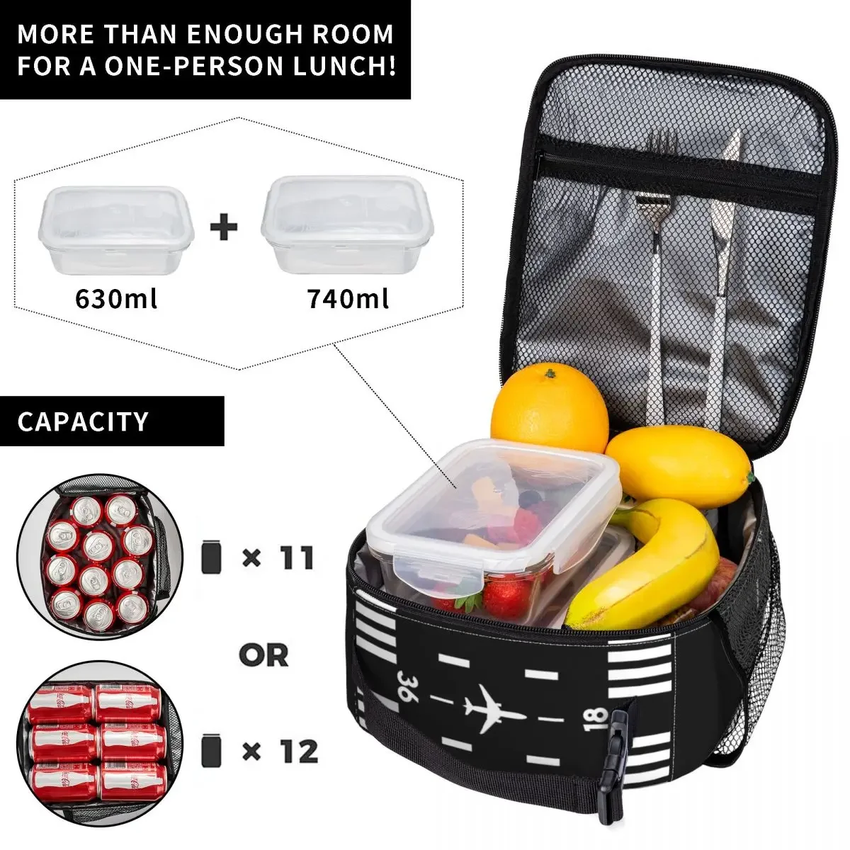 空港滑走路交通管制員用断熱ランチバッグ 航空機パイロット ア - Women Bags For Airport のレビューと価格