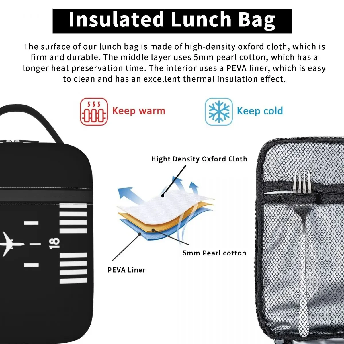 空港滑走路交通管制員用断熱ランチバッグ 航空機パイロット ア - Women Bags For Airport のレビューと価格