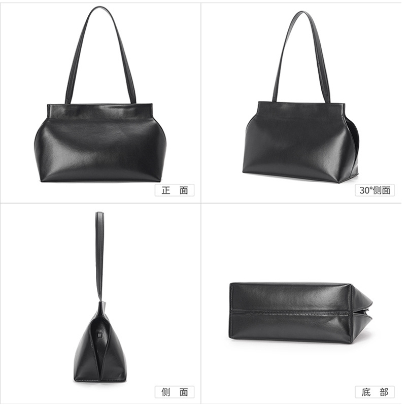 レディース ミニマリスト 牛革 本革 ショルダートートバッグ - Women Bags For Office Use のレビューと価格