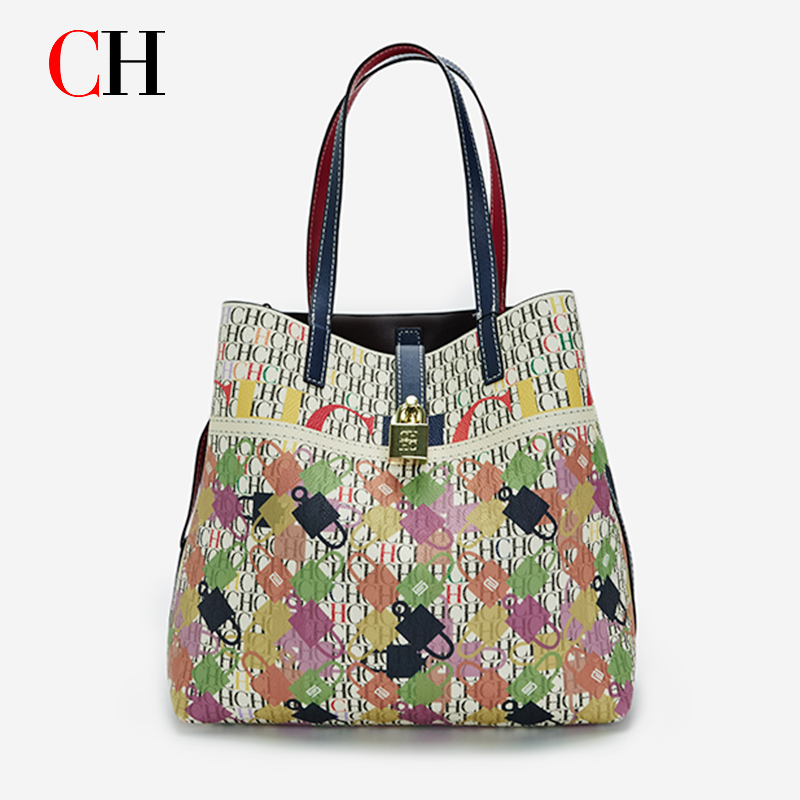 CH レディース 大容量プリントトートバッグ、ファッション感 - Women'S Bags Cross Body のレビューと価格