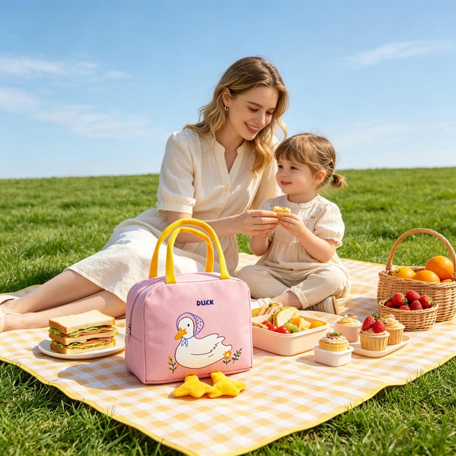 ランチバッグ ダックデザイン かわいい 再利用可能 保温・保 - Women'S Work Bags Designer のレビューと価格