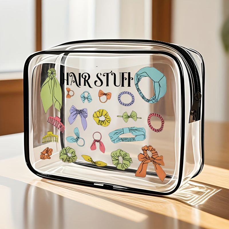1pc クリアメイクアップバッグ透明トラベルトイレタリーポー - Women Bags For Airport のレビューと価格