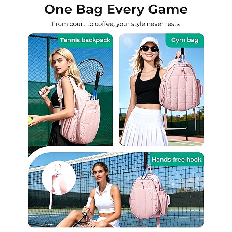 【値下げ！ 女性用テニスジムバッグ、ラケット収納可能、コート - Women Bags Price のレビューと価格