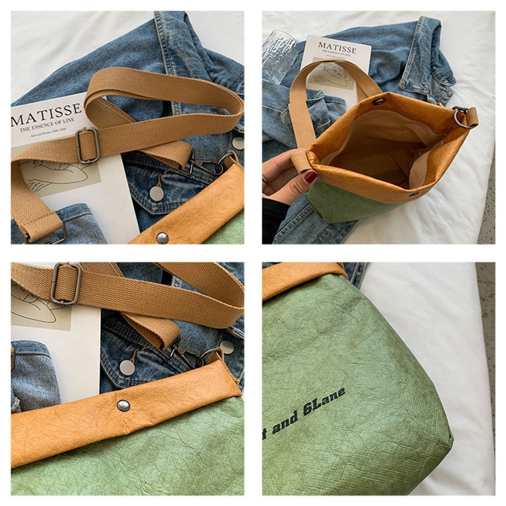 女性用クラフト紙クロスオーバーボディバッグ,大容量,カジュア - Women'S Bags Cross Body のレビューと価格