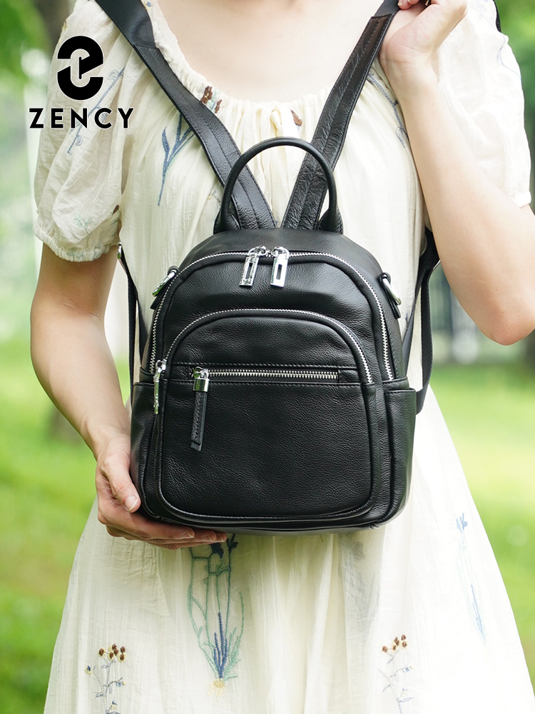 Zency 本革小型バックパックナップザックマルチポケットデ - Women'S Work Bags Designer のレビューと価格