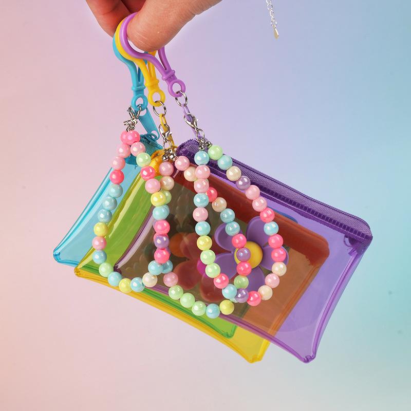ホットセール ポータブルフラワービーズチェーンコインパース  - Women Bags Price のレビューと価格