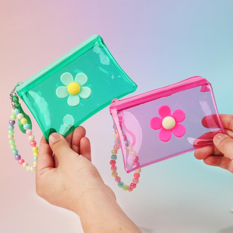 ホットセール ポータブルフラワービーズチェーンコインパース  - Women Bags Price のレビューと価格