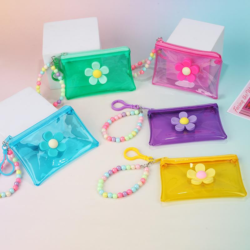 ホットセール ポータブルフラワービーズチェーンコインパース  - Women Bags Price のレビューと価格