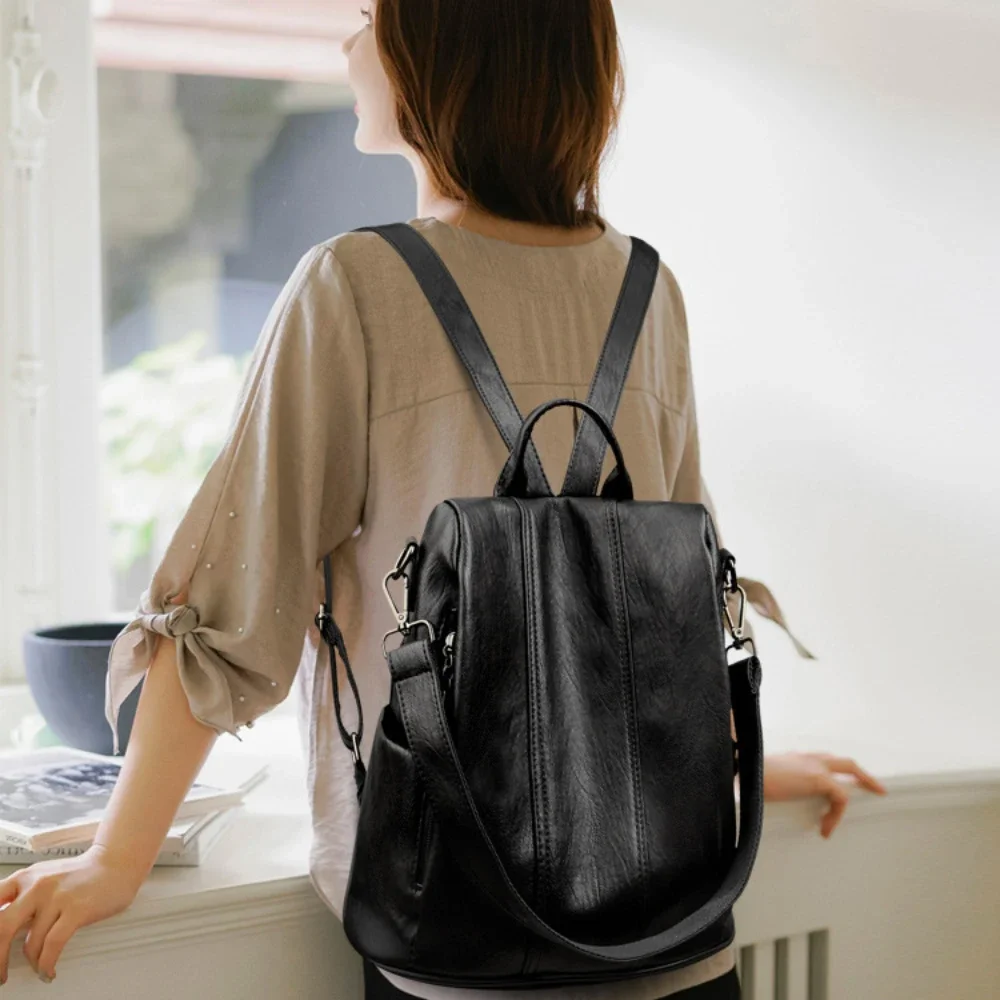 女性用新型盗難防止ノートパソコンバックパック、高品質ソフトレ - Women Bags Laptop のレビューと価格