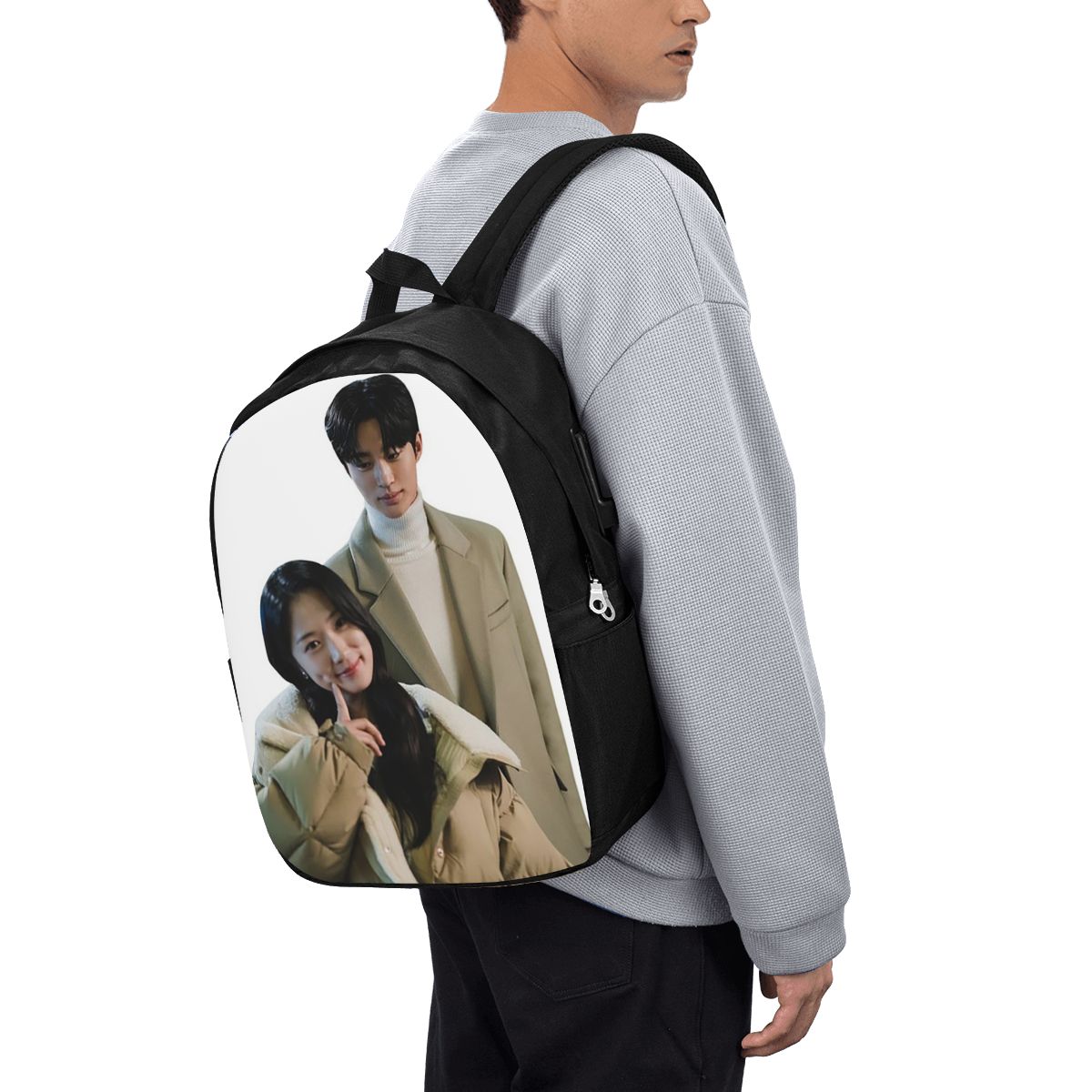 素敵なランナー Kdrama ファンアートバックパック旅行ノ - Women Bags Laptop のレビューと価格