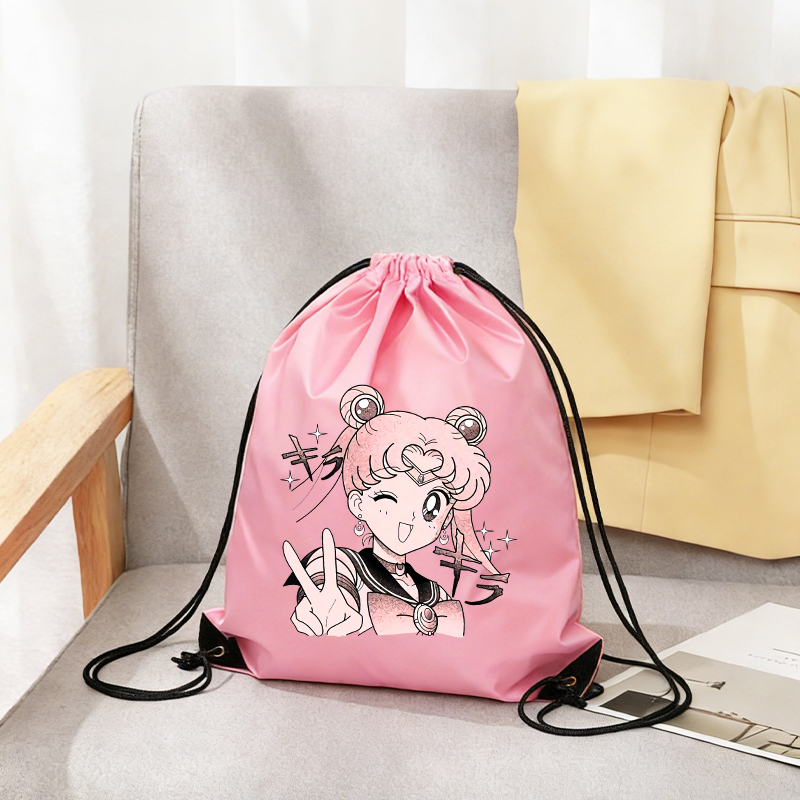セーラームーンガール巾着バッグ女性スポーツ乗馬ゲームケースダ - Women'S Vogue Bags のレビューと価格