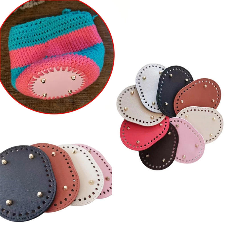 14.5x11cmオーバル底、ニットバッグ用PUレザーバッグ - Crochet Market Bag のレビューと価格