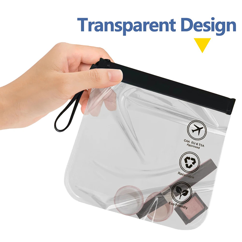 1PC 荷物透明旅行用漏れ防止フライトメイクアップ防水バッグ - Women Bags For Airport のレビューと価格